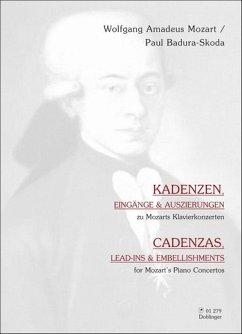 Cover Kadenzen, Eingänge und Auszierungen zu Mozarts Klavierkonzerten für Klavier