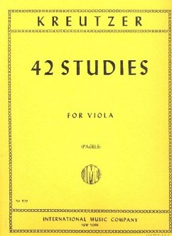 Cover 42 Studies for viola solo