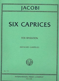 Cover 6 Caprices for bassoon