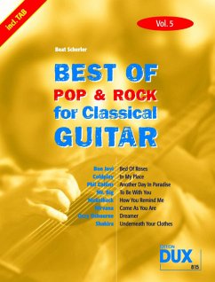 Cover Best of Pop & Rock for Classical Guitar Vol. 5