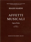 Biagio Marini, Affetti Musicali opera Partitur