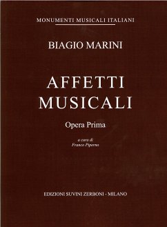 Cover Biagio Marini, Affetti Musicali opera Partitur