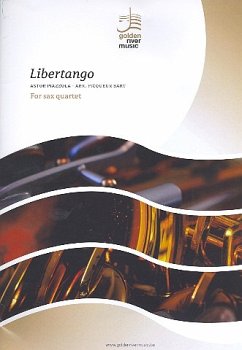 Libertango für 4 Saxophone (SATBar) Partitur und Stimmen