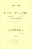 Poeme d'un jour op.21 pour mezzo-soprano et piano