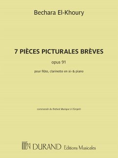 7 Pičces picturales brčves op.91 pour flűte, clarinette et piano parties