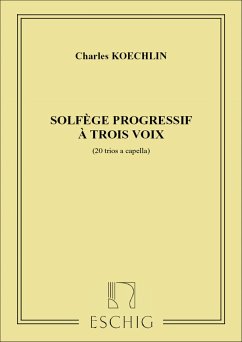 Cover Koechlin Solfege Progressif 3 Voix Music Education