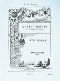 Ave Maria op.9,2 pour chant et orgue (la) 4 motets no.2