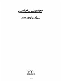 Cover MONDONVILLE (DE) CANTATE DOMINO CHOEUR (SSATBB) SANS ACCOMPAGNEMENT