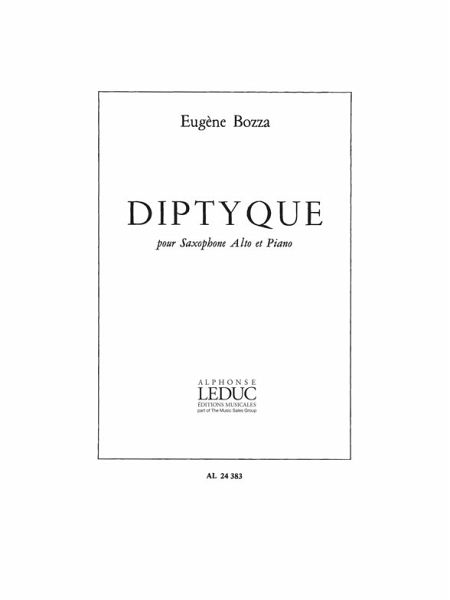 Diptyque pour saxophone alto et piano