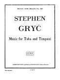 GRYC MUSIC FOR TUBA AND TIMPANI SCORE AND PARTS(PTION/PTIES)MFB263