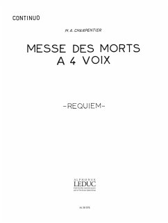 Cover CHARPENTIER M.A. MESSE DES MORTS EN RE MINEUR (SOLI/CHOEUR MIXTE ET ORGUE) ORGUE