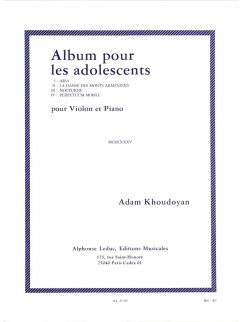 Cover Album pour les Adolecents pour violon et piano