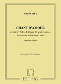 Kurt Weill Opera.N 7 D'Amour Cht-Piano Vocal and Piano