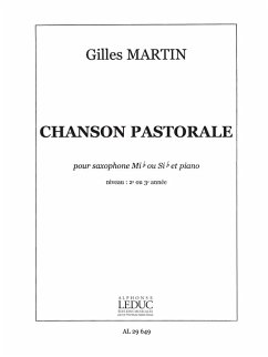 Cover Chanson pastorale pour saxophone alto et piano