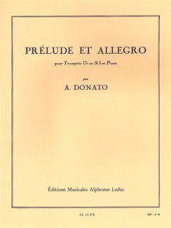 Cover PrÉlude et allegro pour trompette ut ou si b et piano