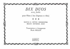 Cover 10 Duos assez faciles for soprano and alto recorders playing score