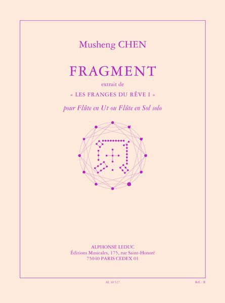 Fragment pour flute en ut (flute en sol) Fragment pour flute en ut (flute en sol)