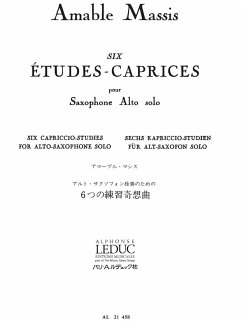 Cover 6 études-caprices pour saxophone alto solo