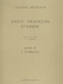 Saint Francois d'Assise - acte 2 tableau 5 partition