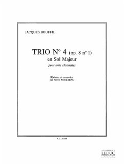 Cover Trio sol majeur no.4 op.8,1 por 3 clarinettes partition et parties