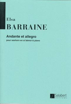 Cover E. Barraine Andante Et Allegro, Pour Saxhorn En Si Bemol Et Piano Trombone (Tuba) and Piano