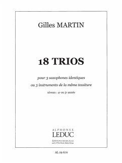 Cover MARTIN 18 TRIOS POUR INSTRUMENTS IDENTIQUES/TRIO DIVERS/PARTITION ET PARTIES