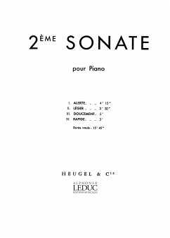 Cover Sonate no.2 pour piano