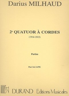 Quatuor ŕ cordes no.2 parties