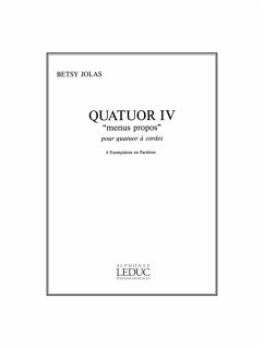 Cover JOLAS QUATUOR IV 'MENUS PROPOS' QUATUOR A CORDES