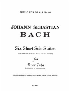 Cover 6 short solo Suites pour tuba( baritone/euphonium)