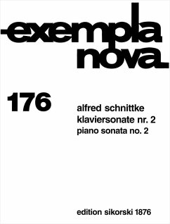 Cover Alfred Schnittke, Sonate No. 2 Pour Piano Klavier Buch