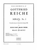 REICHE/KING SONATA N01 BRASS QUARTET/SCORE AND PARTS(PTION/PTIES)MFB067