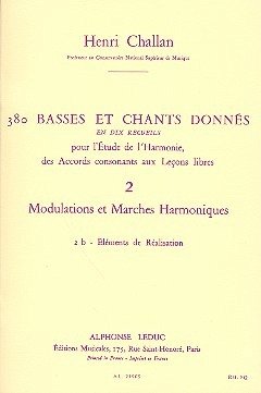 Cover 380 basses et chants donnés vol.2b Modulations et marches harmoniques - éléments de réalisation