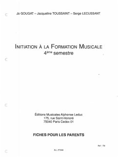 Cover LECUSSANT I.F.M. FICHES PEDAGOGIQUES PARENTS N04 (LE COMPLET)