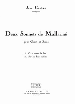Cover CARTAN 2 SONNETS DE MALLARME VOIX MOYENNE ET PIANO