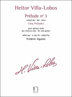 Cover Heitor Villa-Lobos, Prélude n° 3 - extrait des Cinq Préludes Gitarre Buch