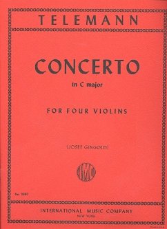 Cover Concerto C major for 4 violins