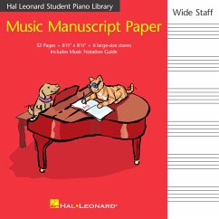 Cover Music Manuscript Paper Wide Staff
