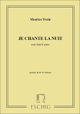 Je chante la Nuit pour chant et piano