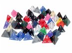 Bag of 50 Assorted Loose Opaque Polyhedral d4 Dice