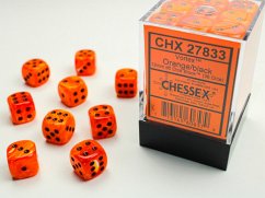 VortexŽ 12mm d6 Orange/black Dice Block (36 dice)