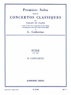 Cover RODE/CATHERINE PREMIERS SOLOS CONCERTOS CLASSIQUES:N06 VIOLON ET PIANO