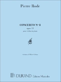 P. Rode Concerto N. 8, Pour Violon Et Piano (Geloso) Violino E Pianoforte