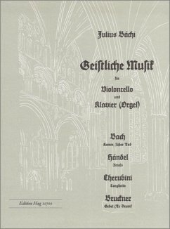 Cover Geistliche Musik für Violoncello und Klavier (Orgel) Partitur und Stimme