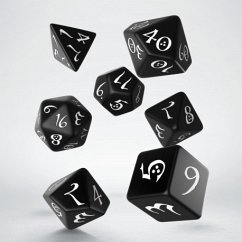 Cover Classic RPG Black & white Dice Set (7)