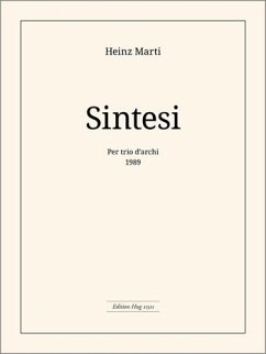 Cover Sintesi für Violine, Viola und Violoncello Partitur und Stimmen