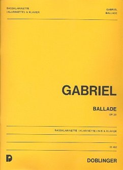 Cover BALLADE FUER KLARINETTE UND KLA- VIER, OP. 23 PARTITUR+1STIMME