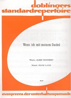 Cover Wenn ich mit meinem Dackel: für Gesang und Klavier