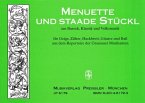 Menuette und staade Stückl für Geige, Zither, Hackbrett, Gitarre und Baß Stimmen