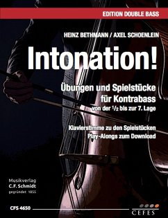Cover Intonation (+Download) für Kontrabass (Klavier ad lib) Partitur und Stimme